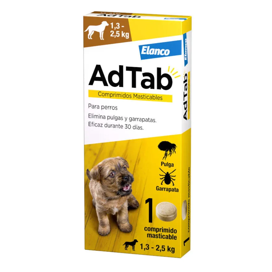 AdTab Comprimidos Masticables Antiparasitarios para perros