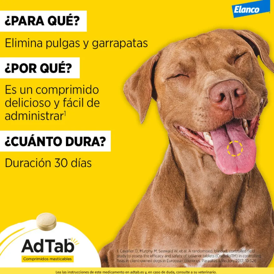 AdTab Comprimidos Masticables Antiparasitarios para perros