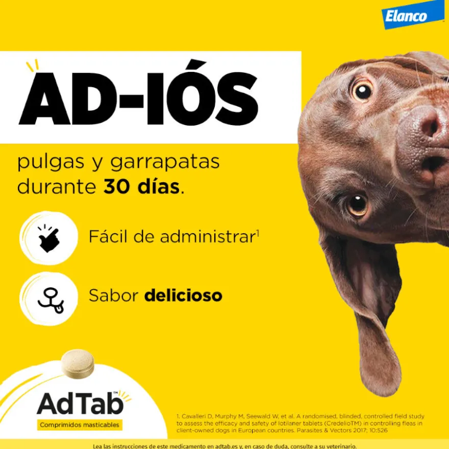 AdTab Comprimidos Masticables Antiparasitarios para perros