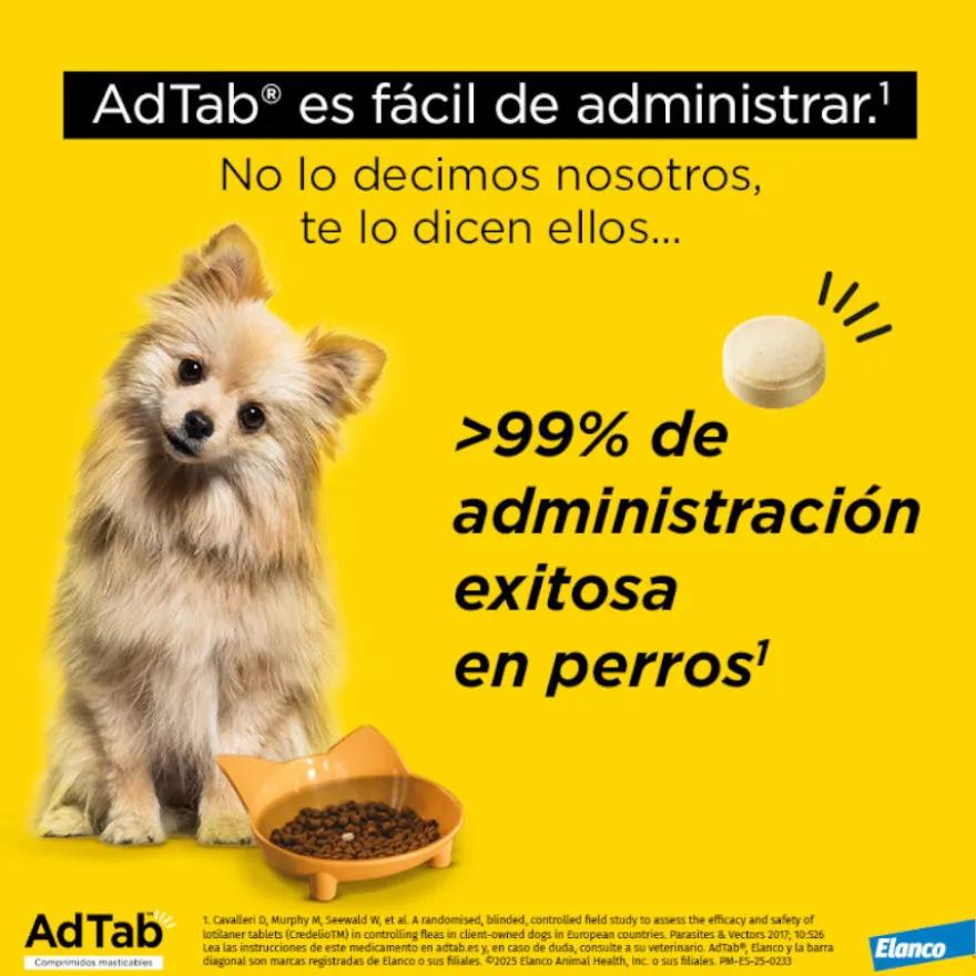 AdTab Comprimidos Masticables Antiparasitarios para perros