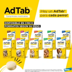AdTab Comprimidos Masticables Antiparasitarios para perros