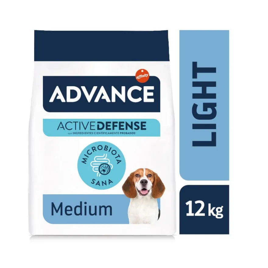 Advance Active Defense Medium Light Pollo y Arroz pienso para perros