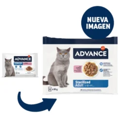 Advance Adult Sterilized Pavo en salsa sobre para gatos