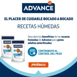 Advance Sterilized Adult Bacalao sobres para gatos