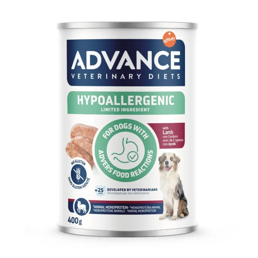 Advance Veterinary Diets Hypoallergenic Limited Ingredient de Cordero Comida Húmeda para Perros