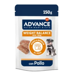 Advance Weight Balance Pollo Sobre para perros mini
