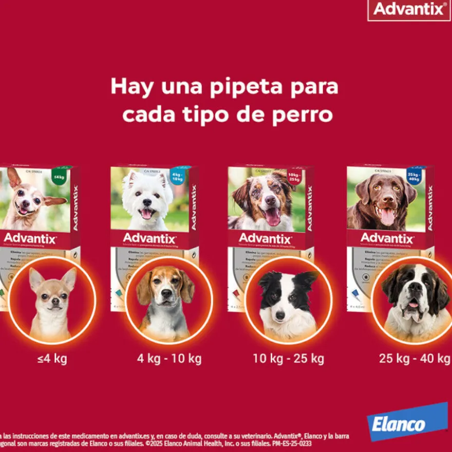 Advantix Pipetas Antiparasitarias para perros