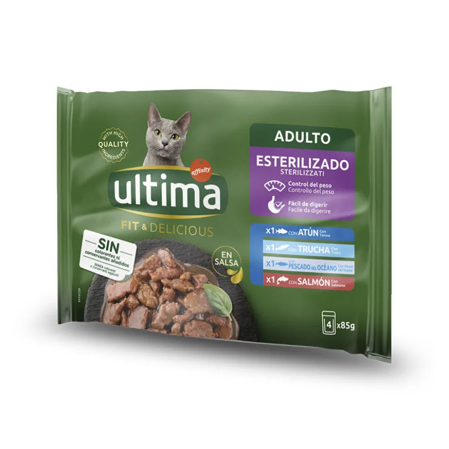 Affinity Ultima Fit & Delicious Pescado sobre en salsa para gatos - Multipack