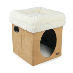 All For Paws Borreguito 2 en 1 Beige Cama para Gatos
