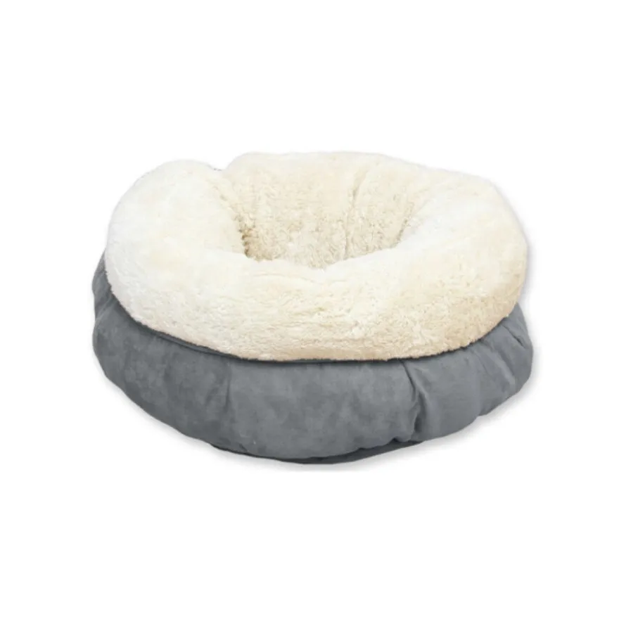 All For Paws Cama Donut Gris para Gatos