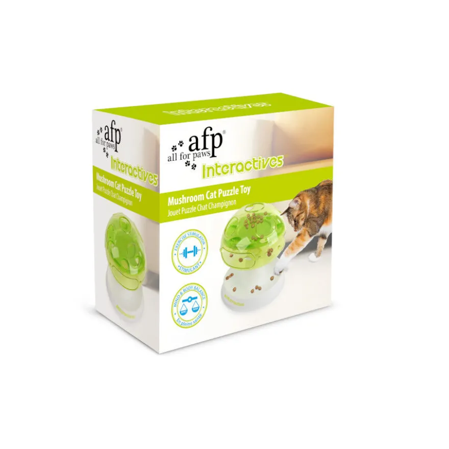 All For Paws Interactives Puzzle Mushroom para gatos
