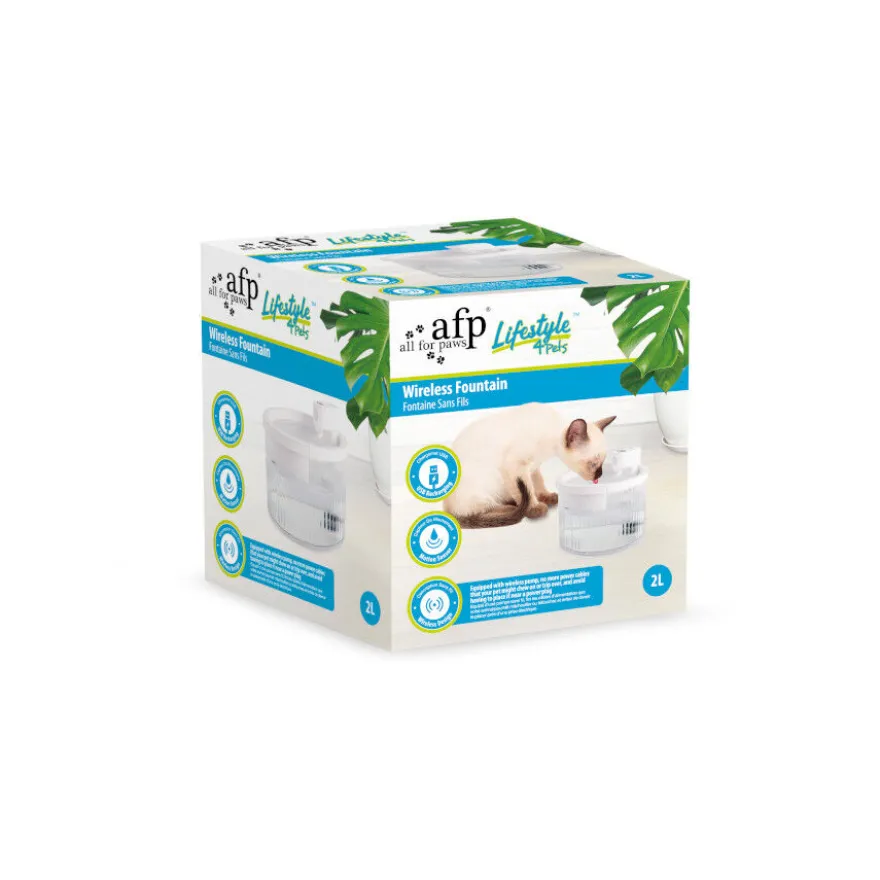 All For Paws Lifestyle Fuente Inhalámbrica para perros y gatos