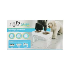 All For Paws Multi Height Comedero Doble para perros y gato