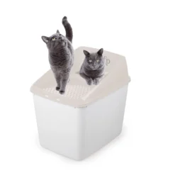 All For Paws No Mess Caja de Arenero Cubierto Beige para gatos