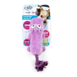 All For Paws Ultrasonic Juguete Hipopótamo para perros