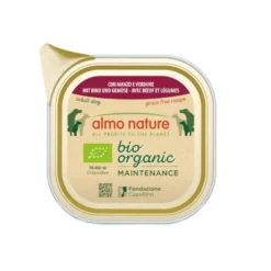 Almo Nature Bio Organic Maintenance Grain Free Carne y Verduras tarrina para perros