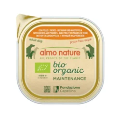 Almo Nature Bio Organic Maintenance Grain Free Pollo con Patatas tarrina para perros