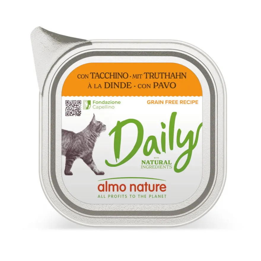 Almo Nature Daily Grain Free Pavo tarrina para gatos