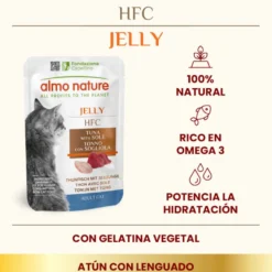 Almo Nature HFC Atún con Lenguado en Gelatina sobre para gatos