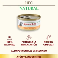 Almo Nature HFC Atún y Gambas lata para gatos