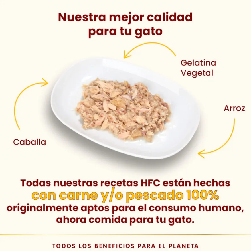 Almo Nature HFC caballa lata en gelatina para gatos