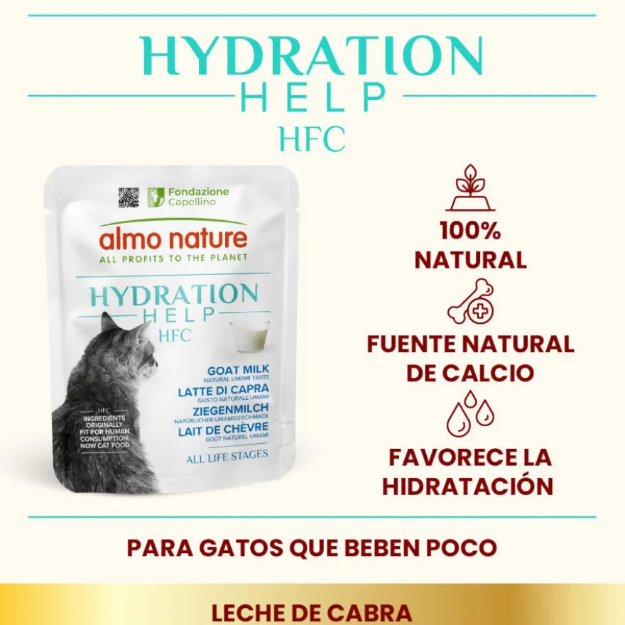 Almo Nature HFC Hydration Help Leche de Cabra sobre para gatos