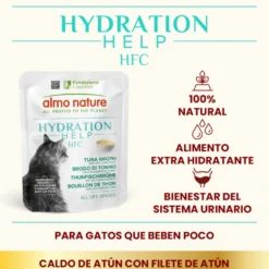 Almo Nature HFC Hydration Help Filet de Atún Con Caldo sobre para gatos