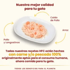 Almo Nature HFC pollo y gambas lata para gatos