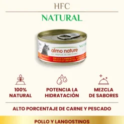 Almo Nature HFC pollo y gambas lata para gatos