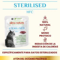 Almo Nature HFC Sterilised Atún del Pacífico sobre para gatos