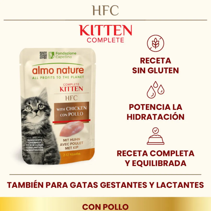 Almo Nature Kitten HFC Pollo sobre para gatos