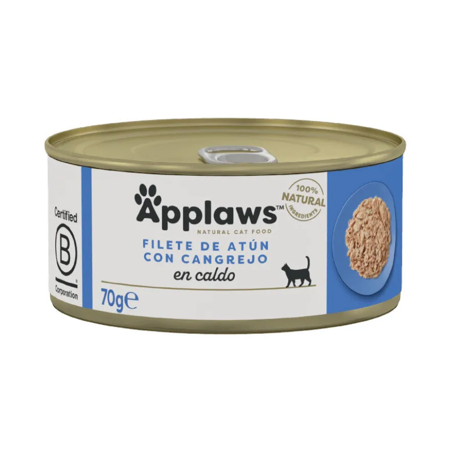 Applaws Atún y Cangrejo lata para gatos