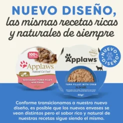 Applaws Atún y Cangrejo tarrina para gatos