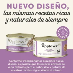 Applaws Caballa y Sardina lata para gatos