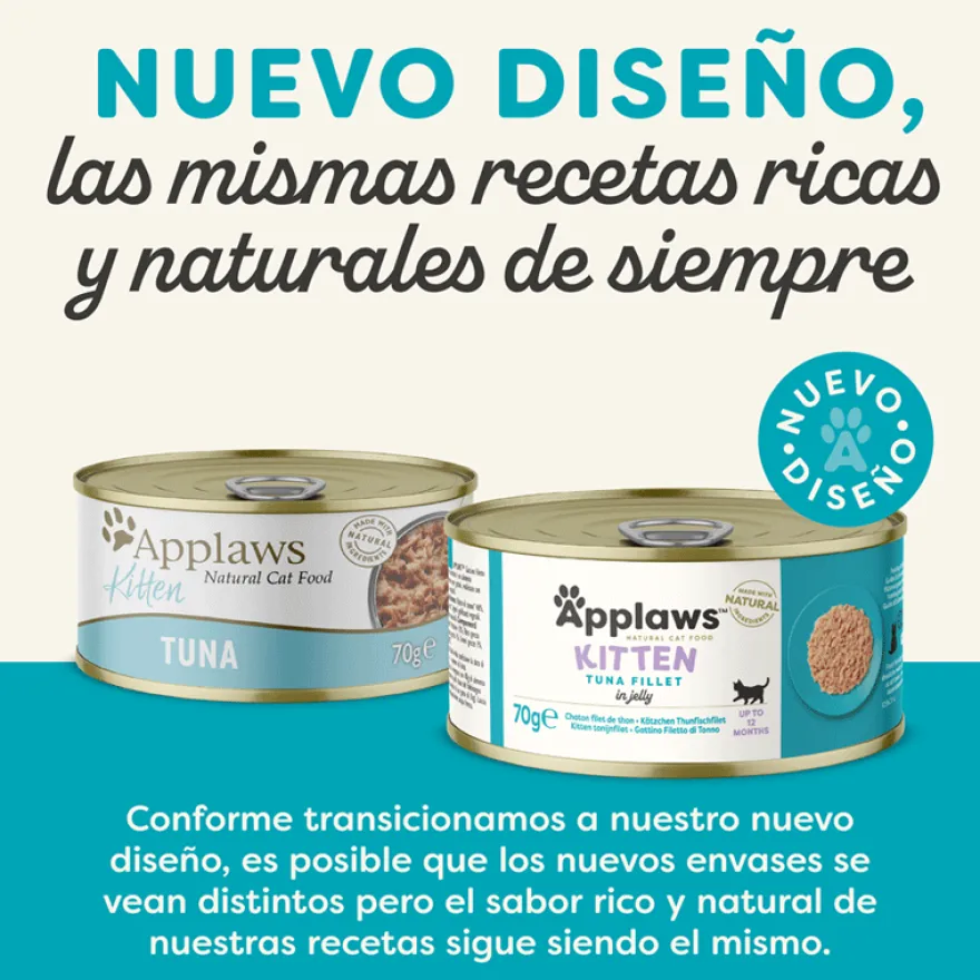 Applaws Kitten Atún en gelatina lata