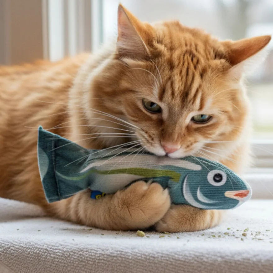 BAM! Peluche Pez con Catnip para gatos