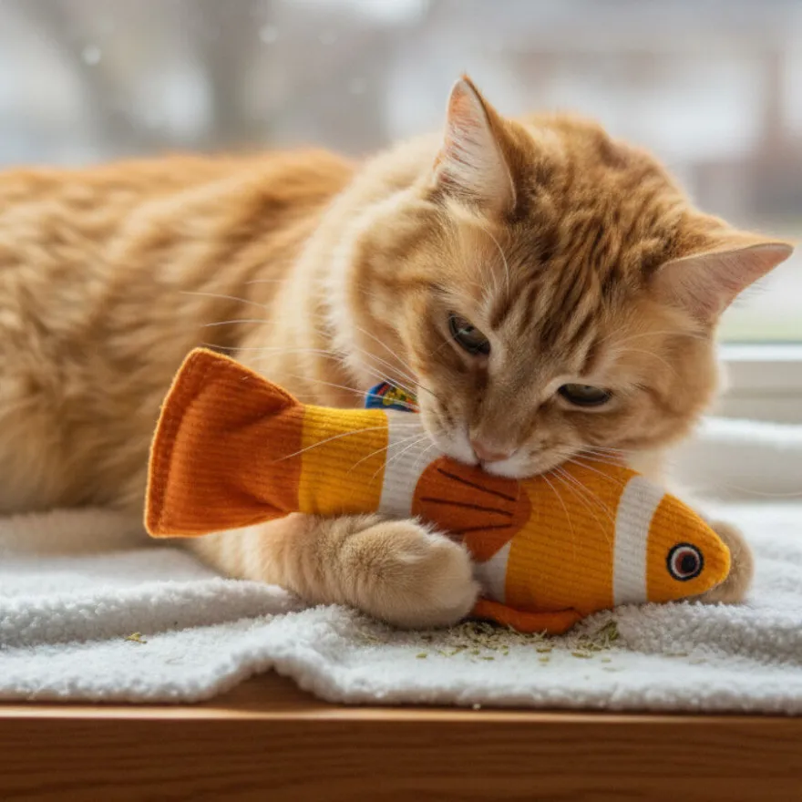 BAM! Peluche Pez Payaso con Catnip para gatos