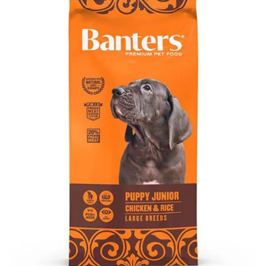 Banters Puppy Junior Pollo y Arroz pienso para perros