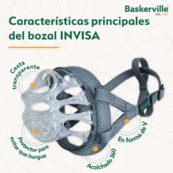 Baskerville Invisa bozal moldeable para perros