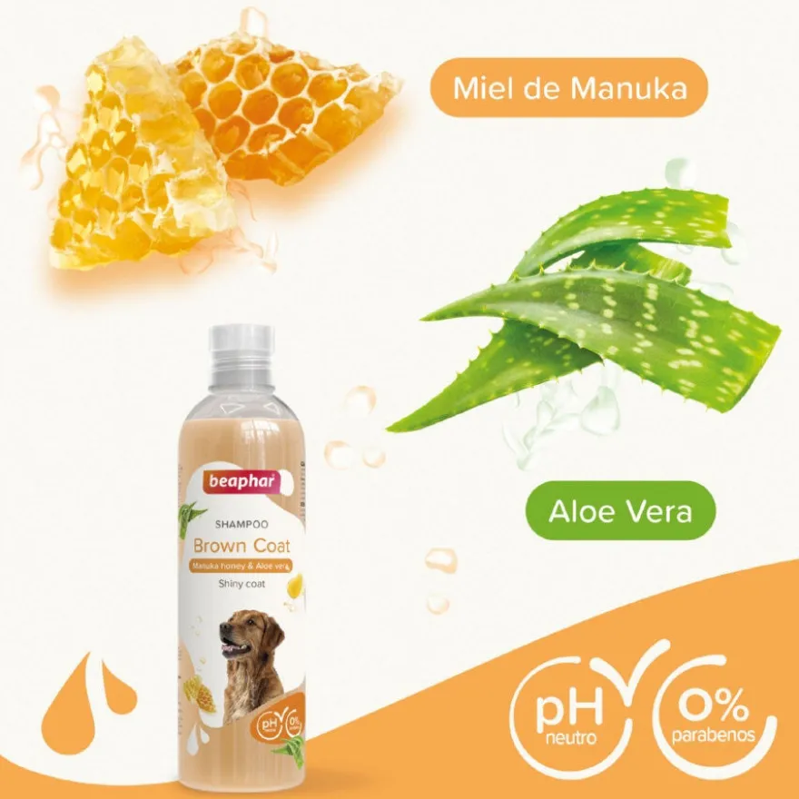 Beaphar Pelo Marrón Champú para perros