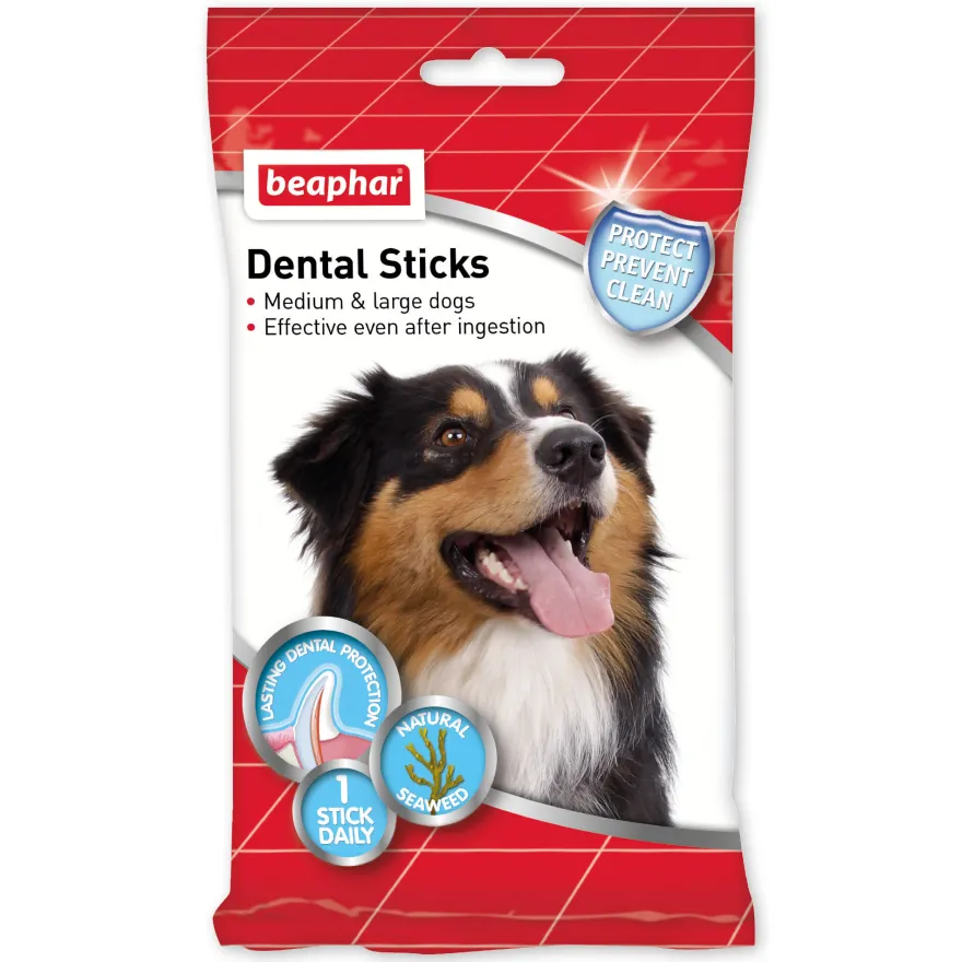 Beaphar Sticks Dentales para perros medianos y grandes.