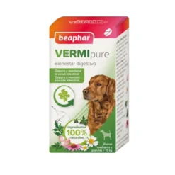 Beaphar Vermipure Repelente Interno Natural en comprimidos para perros medianos y grandes