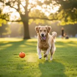 BECO Pelota Portagolosinas de Goma Naranja para perros