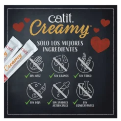 Catit Creamy Snack Líquido de Atún para gatos