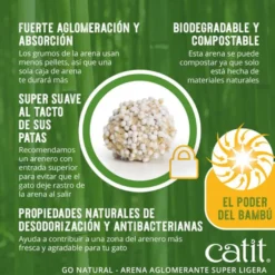 Catit Go Natura! Arena Biodegradable Bambú para gatos