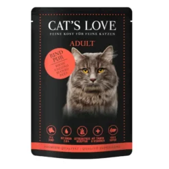 Cat's Love Adult Vacuno en Gelatina sobre para gatos