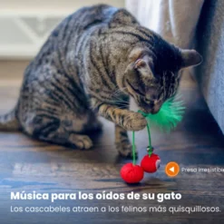 Catstages Dental Cherries Peluche Suave de Cerezas para gatos