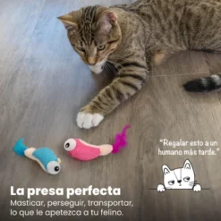 Catstages Dental Shrimpies Peluches con Plumas para gatos