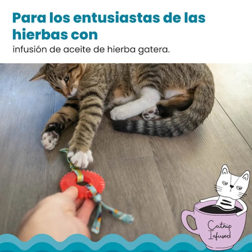 Catstages Kitty Chew Roja Rueda Mordedor para gatos