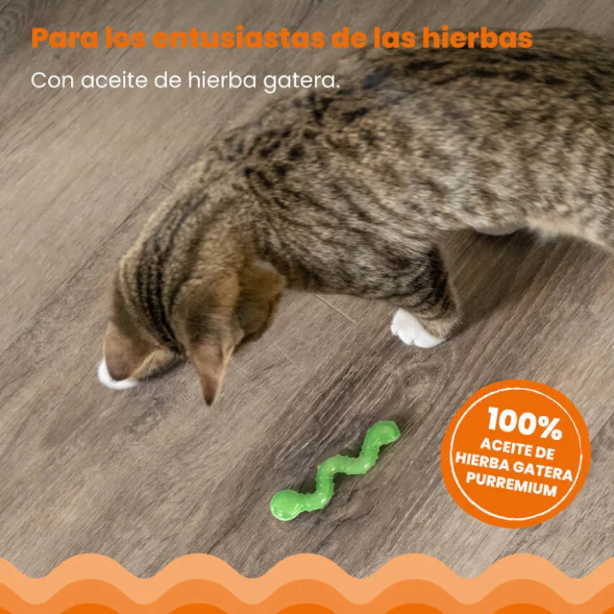 Catstages OrkaKat Gusano de Goma para gatos